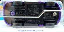 Load image into Gallery viewer, Hot Wheels 2023 Dodge Viper RT/10 Purple #131 HW Roadsters 7/10 New Long Card