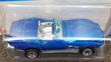 Load image into Gallery viewer, Hot Wheels 2023 '72 Stingray Convertible Blue #132 HW Roadsters 8/10 New Long Card