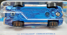 Load image into Gallery viewer, Hot Wheels 2023 '72 Stingray Convertible Blue #132 HW Roadsters 8/10 New Long Card