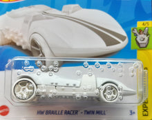 Load image into Gallery viewer, Hot Wheels 2023 HW Braille Racer - Twin Mill White #85 Experimotors 4/5 New