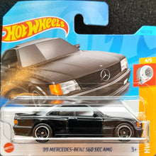 Load image into Gallery viewer, Hot Wheels 2023 '89 Mercedes-Benz 560 SEC AMG Black #150 HW Turbo 4/5 New