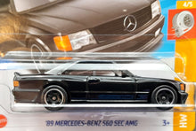 Load image into Gallery viewer, Hot Wheels 2023 '89 Mercedes-Benz 560 SEC AMG Black #150 HW Turbo 4/5 New