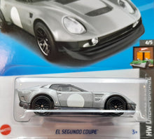 Load image into Gallery viewer, Hot Wheels 2023 El Segundo Coupe Grey #105 HW Dream Garage 4/5 New Long Card