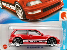 Load image into Gallery viewer, Hot Wheels 2023 '90 Honda Civic EF Red #96 HW J-Imports 7/10 New Long Card