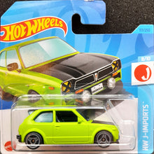 Load image into Gallery viewer, Hot Wheels 2023 '73 Honda Civic Custom Green #117 HW J-Imports 8/10 New