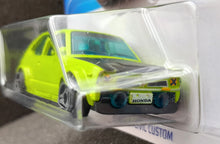 Load image into Gallery viewer, Hot Wheels 2023 '73 Honda Civic Custom Green #117 HW J-Imports 8/10 New Long Card