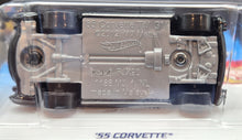 Load image into Gallery viewer, Hot Wheels 2018 '55 Corvette Black #45 Then & Now 3/10 New Long Card