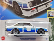 Load image into Gallery viewer, Hot Wheels 2023 Ford Escort RS2000 White #4 Retro Racers 1/10 New Long Card