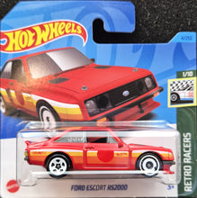 Load image into Gallery viewer, Hot Wheels 2023 Ford Escort RS2000 Red #4 Retro Racers 1/10 New