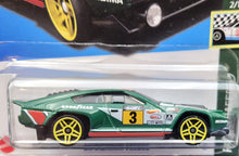 Load image into Gallery viewer, Hot Wheels 2023 Dimachinni Veloce Green #5 Retro Racers 2/10 New Long Card