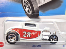 Load image into Gallery viewer, Hot Wheels 2023 '32 Ford White #124 Retro Racers 7/10 New Long Card