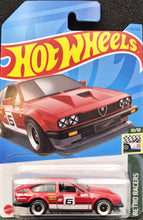 Load image into Gallery viewer, Hot Wheels 2023 Alfa Romeo GTV6 3.0 Red #185 Retro Racers 10/10 New Long Card