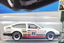 Load image into Gallery viewer, Hot Wheels 2023 Alfa Romeo GTV6 3.0 White #185 Retro Racers 10/10 New Long Card