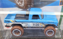 Load image into Gallery viewer, Hot Wheels 2023 '70 Dodge Power Wagon Light Blue #161 Mud Studs 2/5 New Long