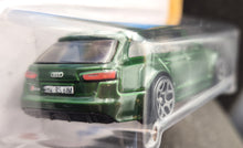Load image into Gallery viewer, Hot Wheels 2023 '17 Audi RS 6 Avant Green #187 HW Wagons 1/5 New Long Card
