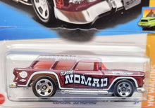 Load image into Gallery viewer, Hot Wheels 2023 Classic '55 Nomad Burgundy #243 HW Wagons 5/5 New Long Card