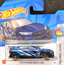 Load image into Gallery viewer, Hot Wheels 2023 Ford Mustang Mach-E 1400 Dark Blue #81 HW Drag Strip 2/10 New