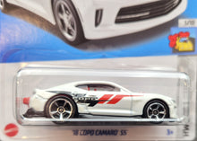Load image into Gallery viewer, Hot Wheels 2023 '18 Copo Camaro SS White #106 HW Drag Strip 3/10 New Long Card