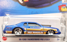 Load image into Gallery viewer, Hot Wheels 2023 '86 Ford Thunderbird Pro Stock Blue #107 HW Drag Strip 4/10 New Long Card