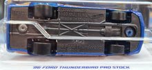 Load image into Gallery viewer, Hot Wheels 2023 '86 Ford Thunderbird Pro Stock Blue #107 HW Drag Strip 4/10 New Long Card