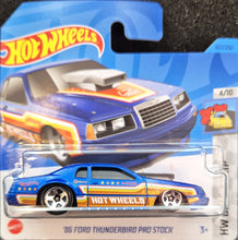 Load image into Gallery viewer, Hot Wheels 2023 '86 Ford Thunderbird Pro Stock Blue #107 HW Drag Strip 4/10 New