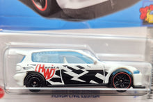 Load image into Gallery viewer, Hot Wheels 2023 Honda Civic Custom White #172 HW Drag Strip 7/10 New Long Card