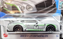Load image into Gallery viewer, Hot Wheels 2023 2018 Bentley Continental GT3 Silver #44 HW Modified 3/5 New