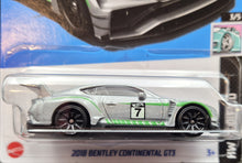 Load image into Gallery viewer, Hot Wheels 2023 2018 Bentley Continental GT3 Silver #44 HW Modified 3/5 New Long Card