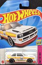 Load image into Gallery viewer, Hot Wheels 2023 '84 Audi Sport Quattro White #152 HW: The '80s 9/10 New Long Card