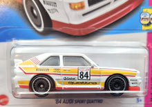 Load image into Gallery viewer, Hot Wheels 2023 '84 Audi Sport Quattro White #152 HW: The '80s 9/10 New Long Card