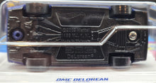 Load image into Gallery viewer, Hot Wheels 2023 DMC Delorean Matte Dark Blue #101 HW: The '80s 8/10 New Long Card