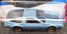 Load image into Gallery viewer, Hot Wheels 2023 DMC Delorean Pale Blue #101 HW: The '80s 8/10 New