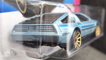 Load image into Gallery viewer, Hot Wheels 2023 DMC Delorean Pale Blue #101 HW: The '80s 8/10 New