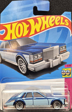 Load image into Gallery viewer, Hot Wheels 2023 '82 Cadillac Seville Dark Blue #75 HW: The '80s 7/10 New Long Card