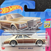 Load image into Gallery viewer, Hot Wheels 2023 '82 Cadillac Seville Gold #75 HW: The '80s 7/10 New
