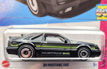 Load image into Gallery viewer, Hot Wheels 2023 '84 Mustang SVO Black #25 HW The '80s 2/10 New Long Card