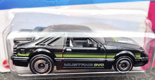 Load image into Gallery viewer, Hot Wheels 2023 '84 Mustang SVO Black #25 HW The '80s 2/10 New Long Card