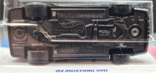 Load image into Gallery viewer, Hot Wheels 2023 '84 Mustang SVO Black #25 HW The '80s 2/10 New Long Card