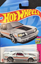 Load image into Gallery viewer, Hot Wheels 2023 '84 Mustang SVO Silver #25 HW The '80s 2/10 New Long Card