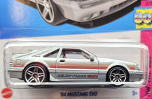 Load image into Gallery viewer, Hot Wheels 2023 '84 Mustang SVO Silver #25 HW The '80s 2/10 New Long Card