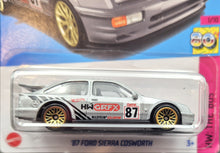 Load image into Gallery viewer, Hot Wheels Hot Wheels 2023 '87 Ford Sierra Cosworth Silver #2 HW: The 80s 1/10 New Long Card