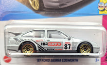 Load image into Gallery viewer, Hot Wheels Hot Wheels 2023 '87 Ford Sierra Cosworth Silver #2 HW: The 80s 1/10 New Long Card