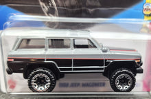 Load image into Gallery viewer, Hot Wheels 2023 1988 Jeep Wagoneer Grey/Black #52 HW: The '80s 5/10 New Long Card