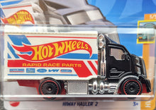 Load image into Gallery viewer, Hot Wheels 2023 Hiway Hauler 2 Black #130 HW Haulers 5/5 New
