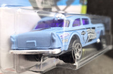 Load image into Gallery viewer, Hot Wheels 2023 '55 Chevy Bel Air Gasser Matte Light Blue #110 HW Gassers 1/5 New Long Card