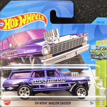 Load image into Gallery viewer, Hot Wheels 2023 '64 Nova Wagon Gasser Purple #145 HW Gassers 2/5 New