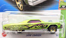 Load image into Gallery viewer, Hot Wheels 2023 Layin' Lowrider Lime Green #237 HW Slammed 3/5 New Long Card