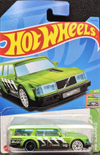 Load image into Gallery viewer, Hot Wheels 2023 Volvo 240 Drift Wagon Bright Green #245 HW Slammed 4/5 New Long Card