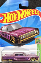 Load image into Gallery viewer, Hot Wheels 2023 '64 Lincoln Continental Magenta #246 HW Slammed 5/5 New Long Card