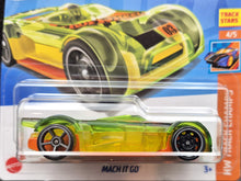 Load image into Gallery viewer, Hot Wheels 2023 Mach It Go Clear Green #112 HW Track Champs 4/5 New